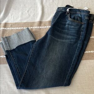 tgla Dark Blue Denim Jeans with cuffs- new